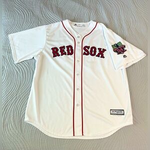 MLB Boston Red Sox David Ortiz Final Season Home White Jersey Men’s Size XL